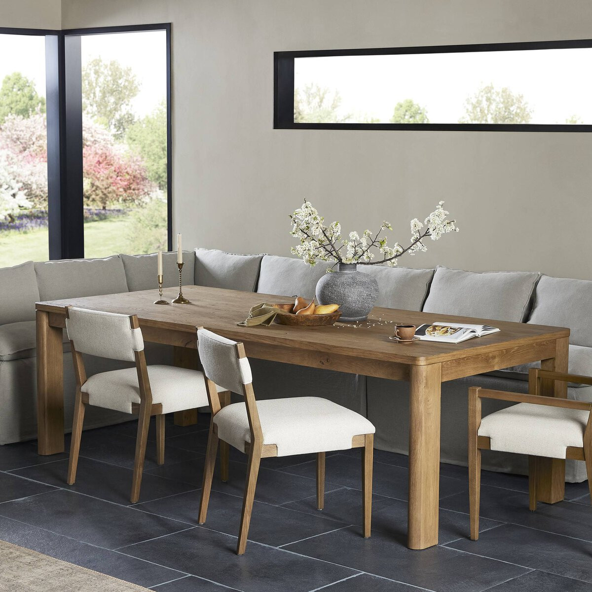 Four Hands Noeline Extension Dining Table - Resawn Worn Oak