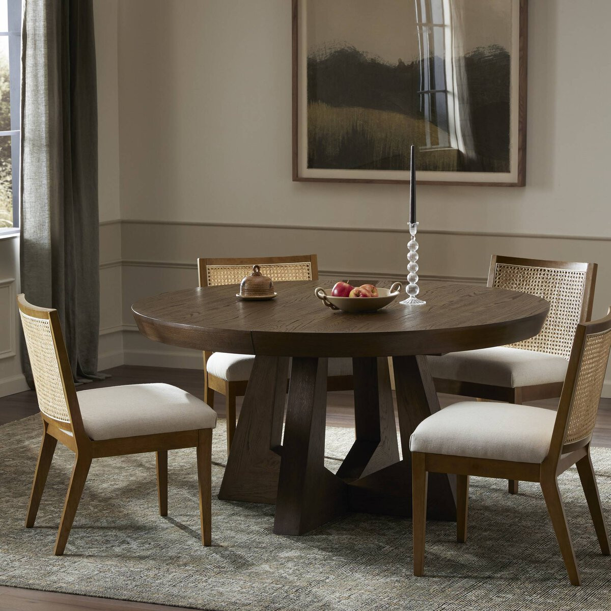 Four Hands Zelda Round Extension Dining Table