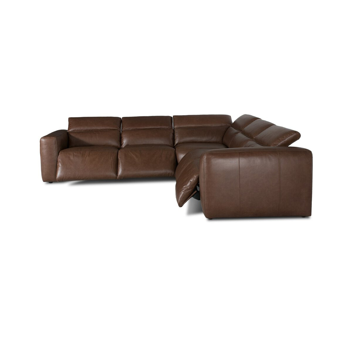 Four Hands Radley Power Recliner 5-Piece Sectional - Sonoma Coco