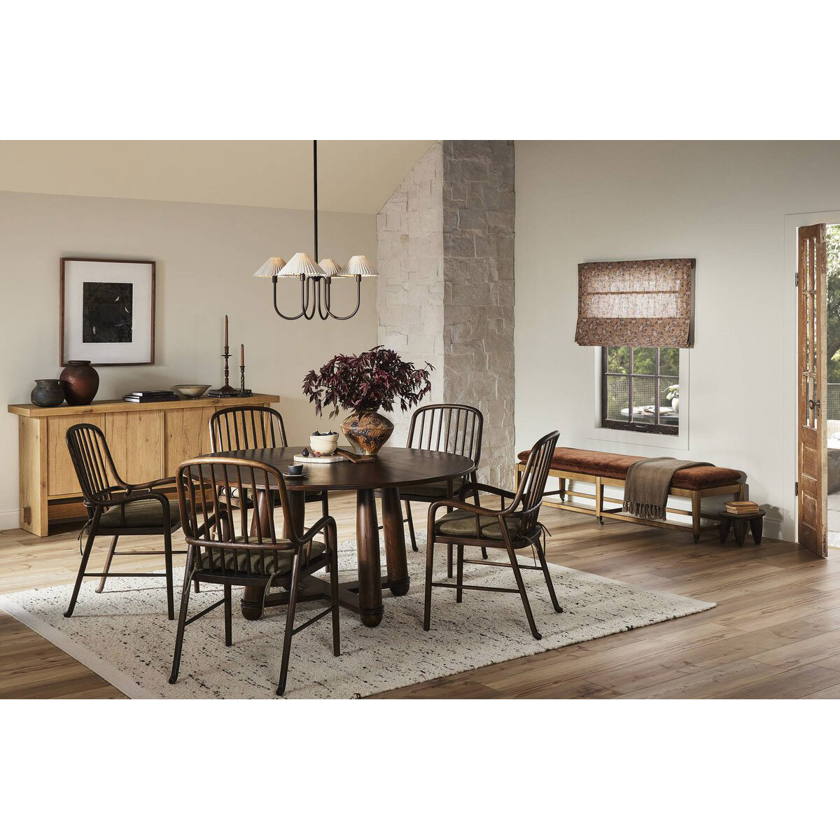 Amber Lewis x Four Hands Brenna Dining Chair - Broadway Olive