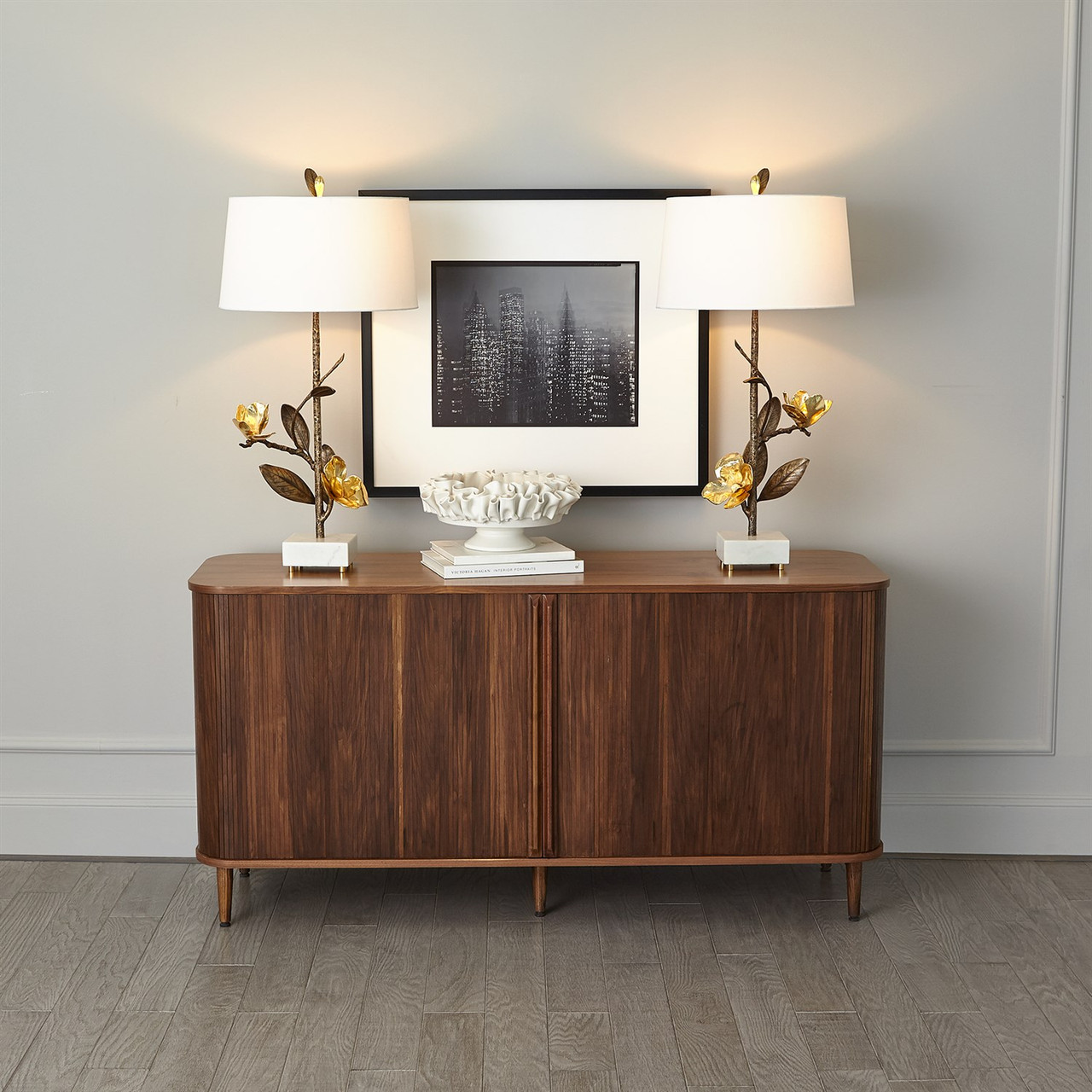 Global Views Magnolia Flower Table Lamp