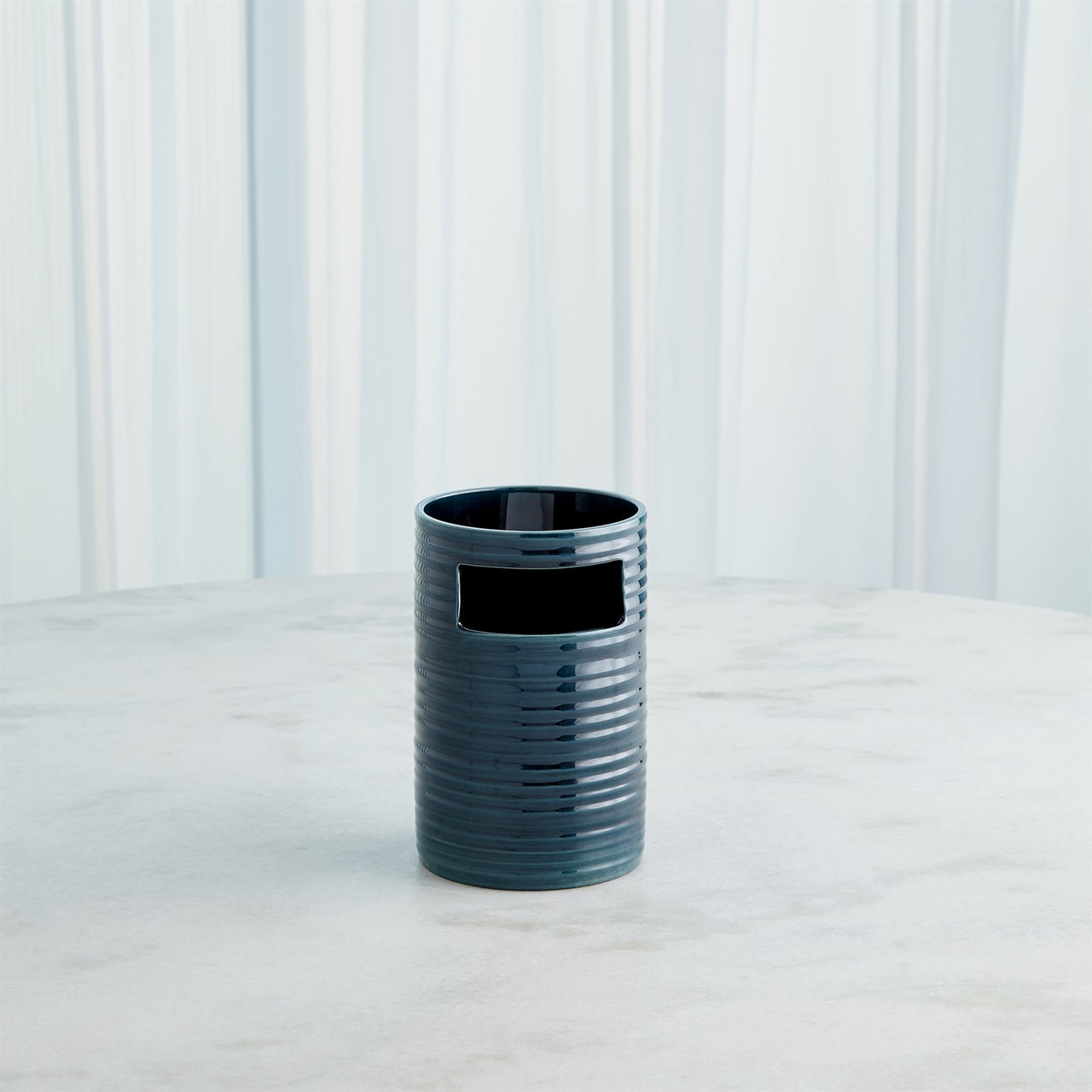 Studio A Cut Out Vase - Dark Blue - Sm