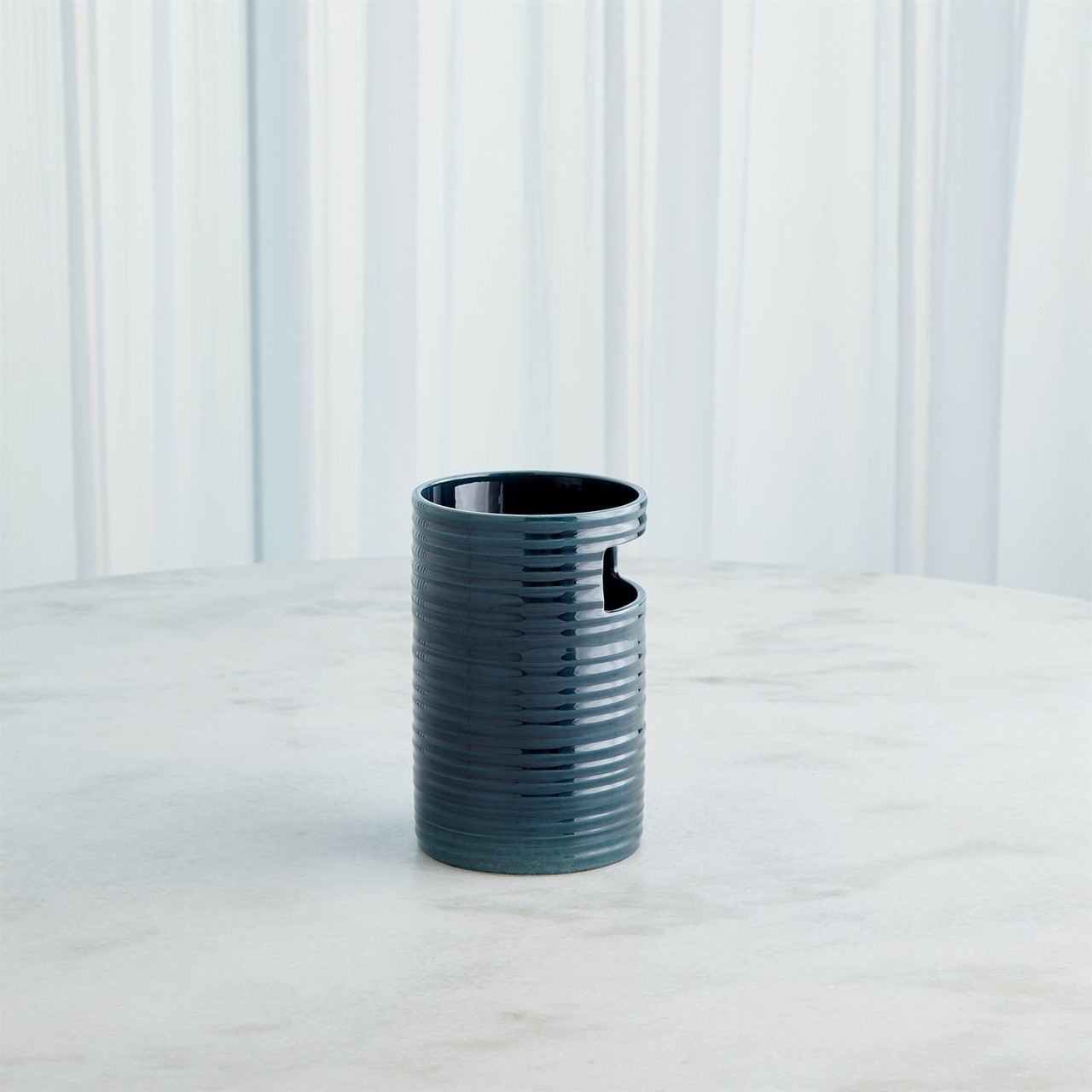 Studio A Cut Out Vase - Dark Blue - Sm