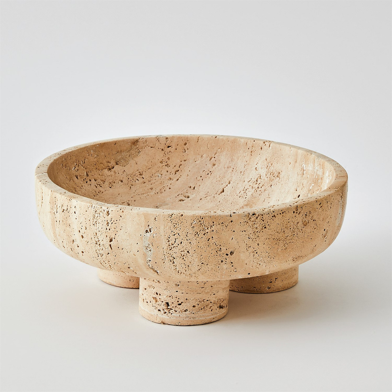Studio A Priory Bowl - Travertine