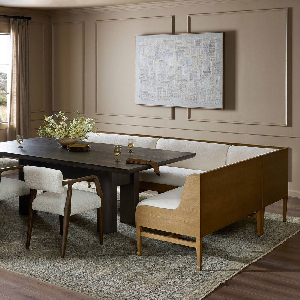 Four Hands Priscilla Dining Banquette L Shape - 75