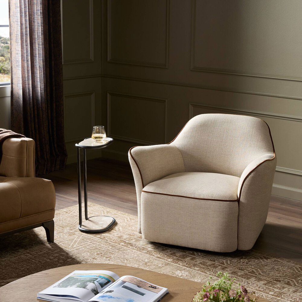 Four Hands Bethany Swivel Chair - Alcala Wheat