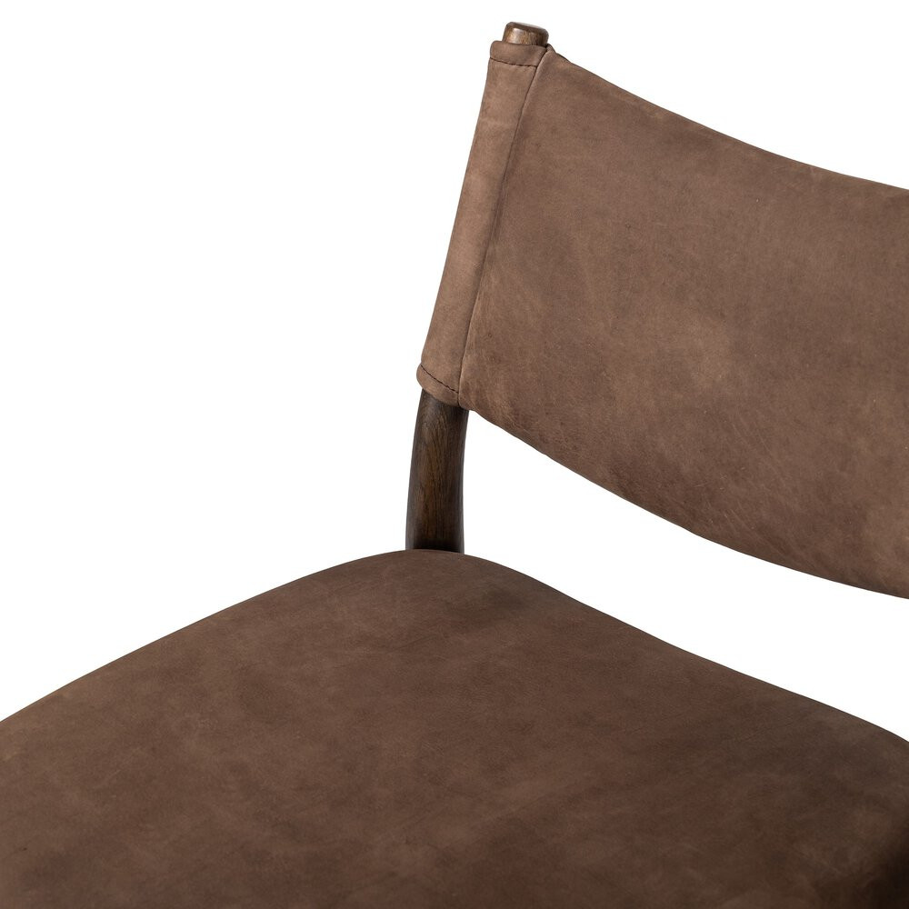 Four Hands Jayla Armless Dining Chair - Nubuck Cigar