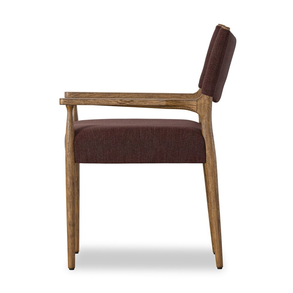 Four Hands Jayla Dining Armchair - Laughlin Plum