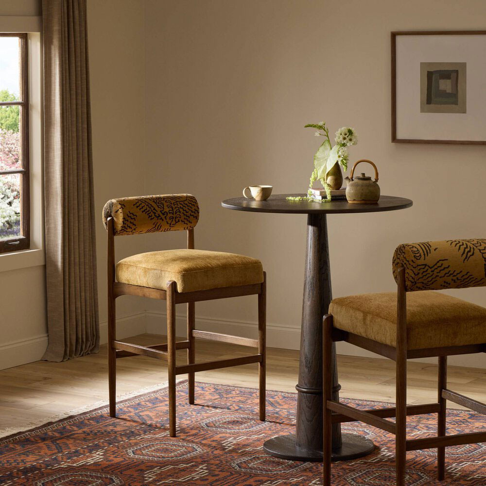 Four Hands Jazelle Bar Stool - Balkan Ochre