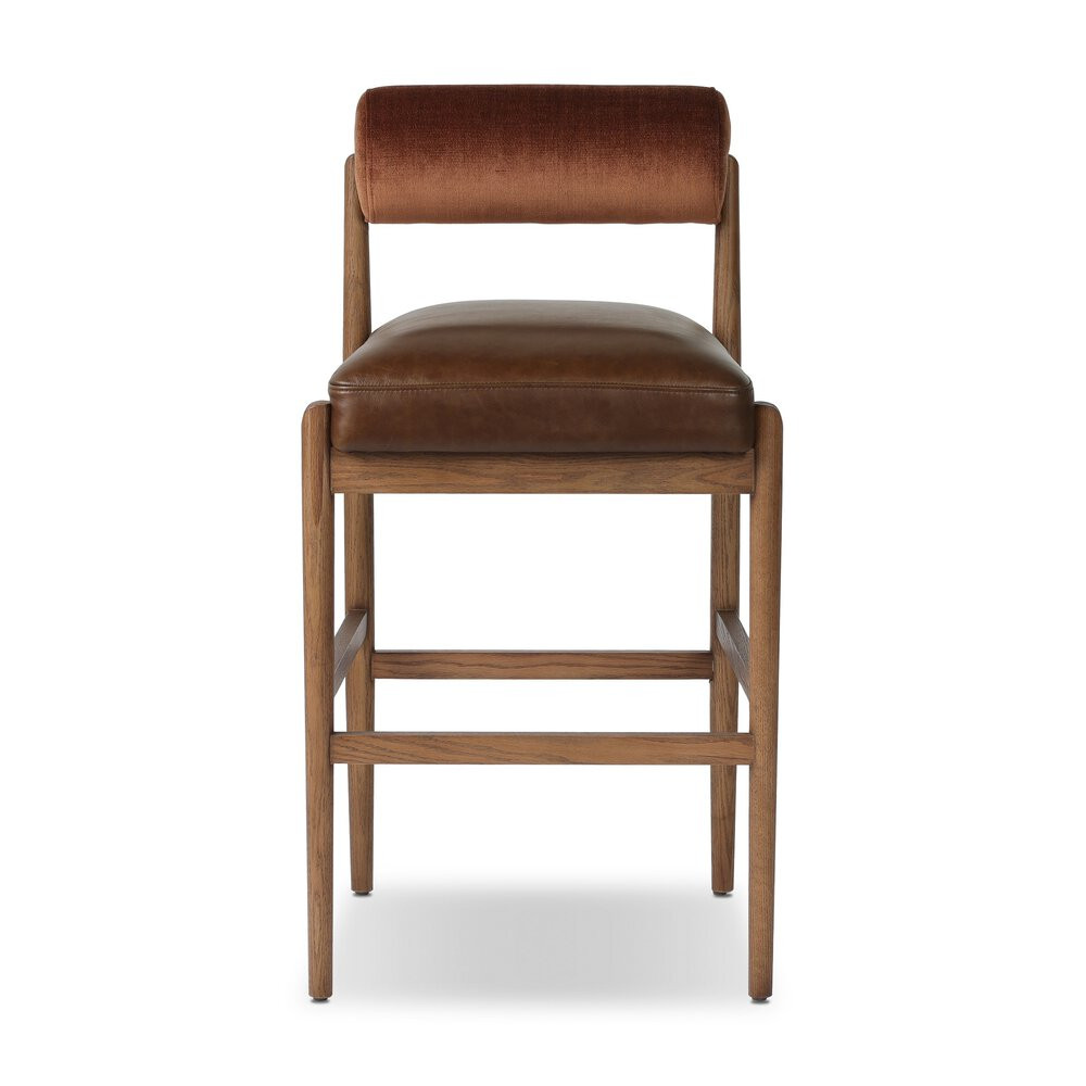 Four Hands Jazelle Bar Stool - Altair Sienna