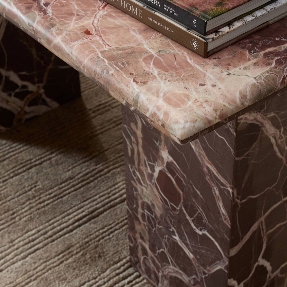 Four Hands Arum Desk - Merlot Marble