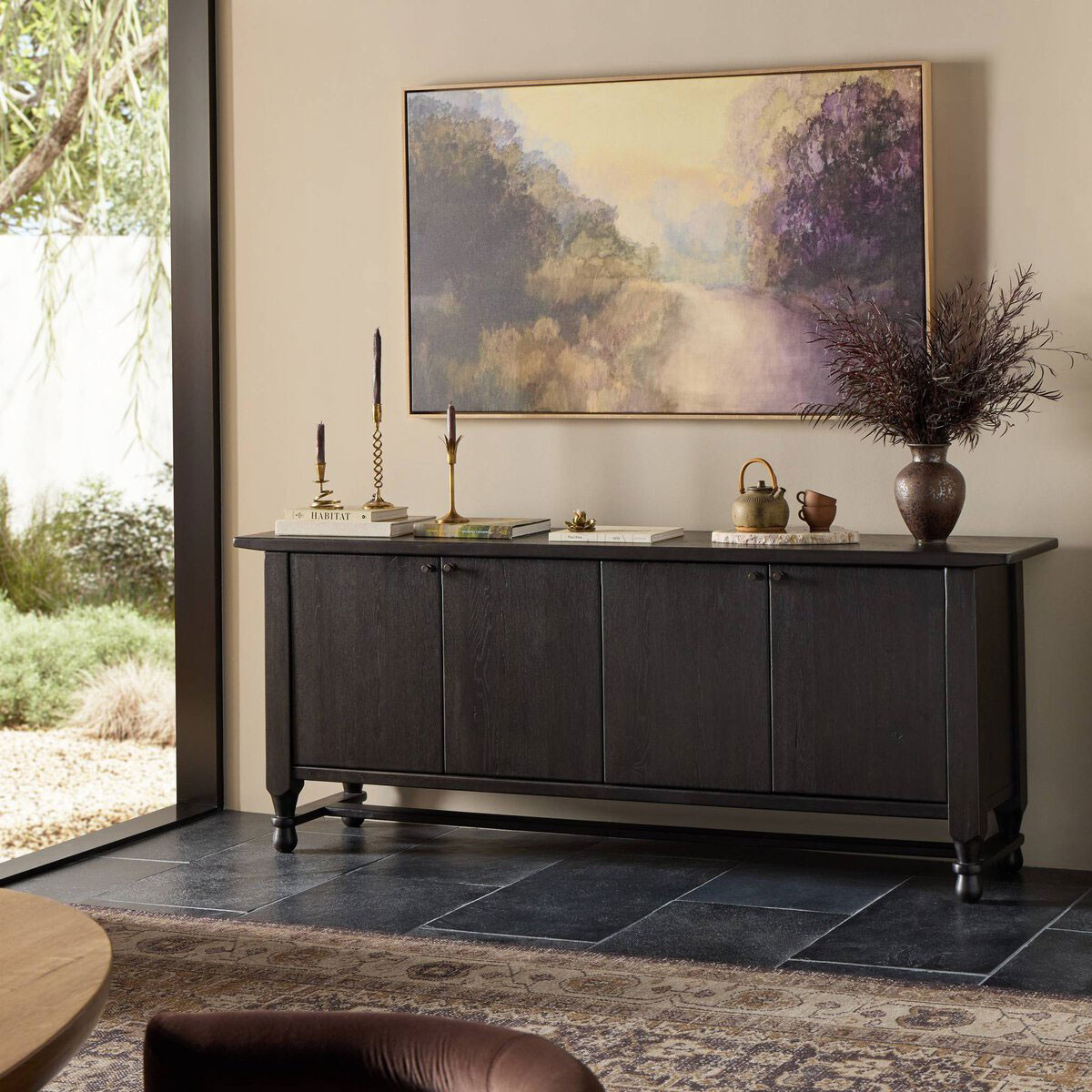 Amber Lewis x Four Hands Lainey Sideboard - Smoked Black