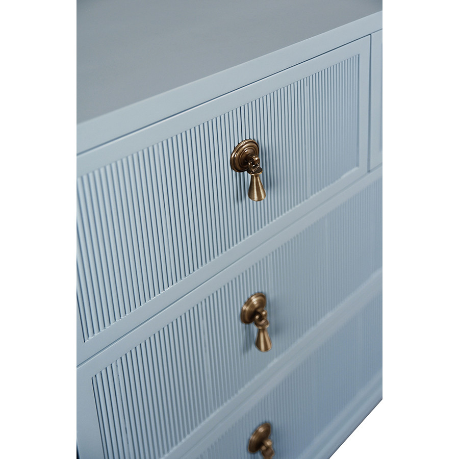 blue lacquer dresser Nina Navy Blue Lacquer Dresser