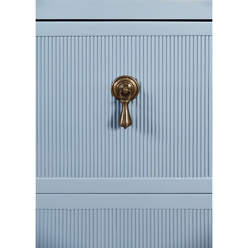 Worlds Away Pascal Chest - Matte Light Blue Lacquer