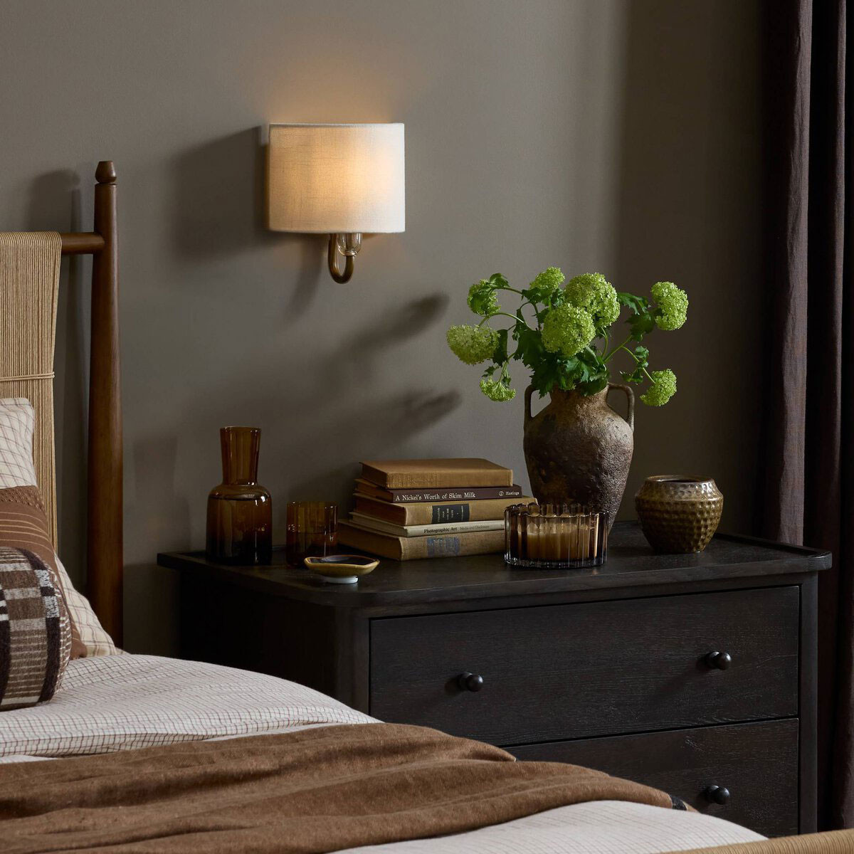 Amber Lewis x Four Hands Delina Sconce - Cream Linen