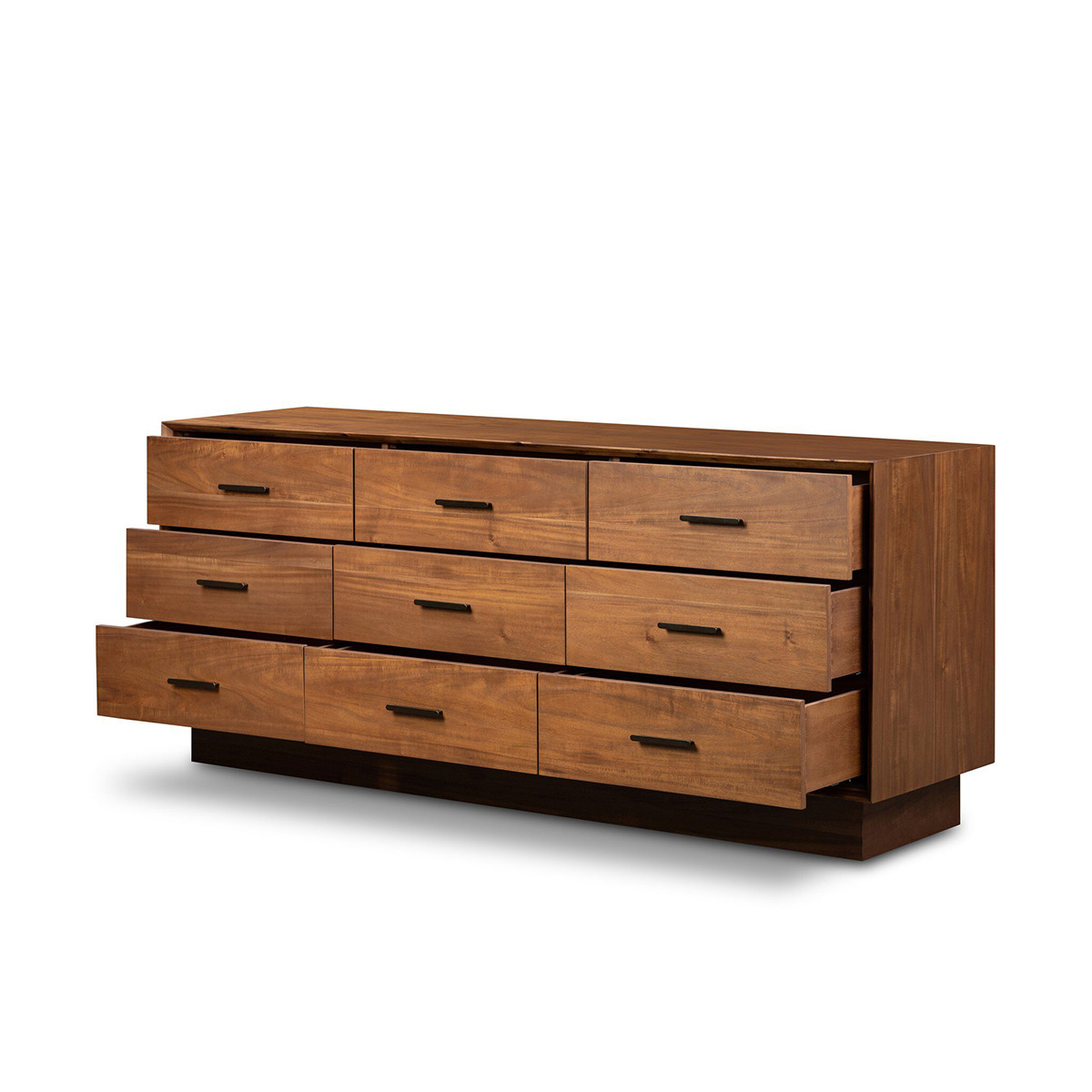 Four Hands Lilas 9 Drawer Dresser - Saddle Tan Veneer