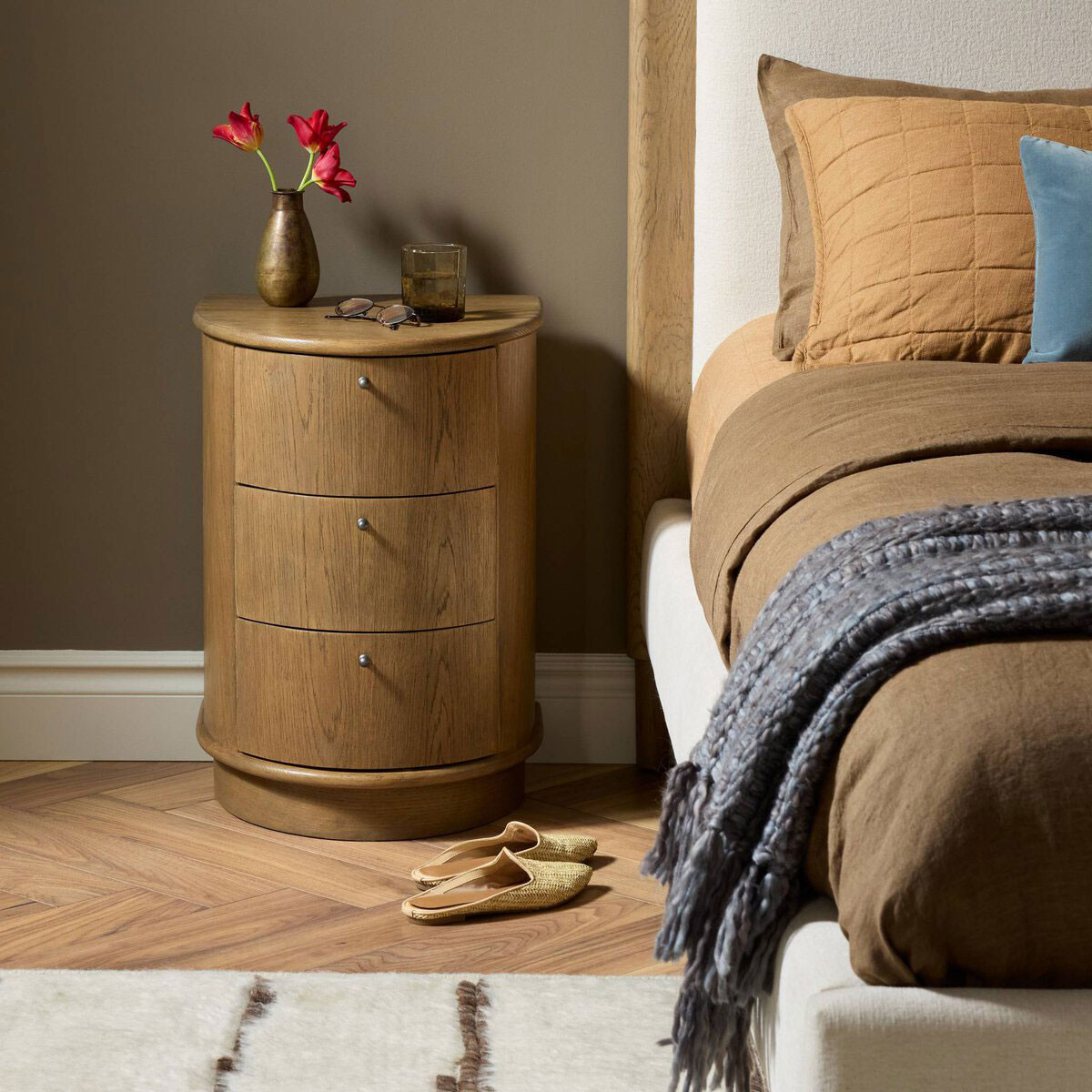 Four Hands Zoe Nightstand - Warm Natural Oak