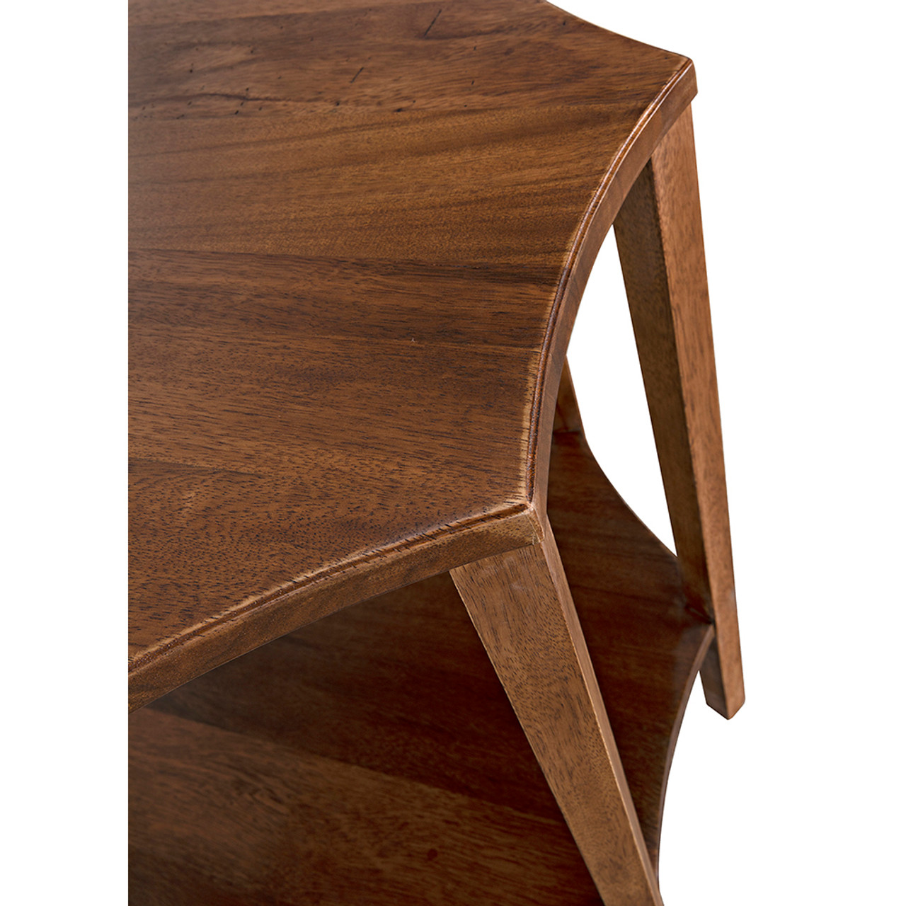 Noir Ariana Side Table - Dark Walnut