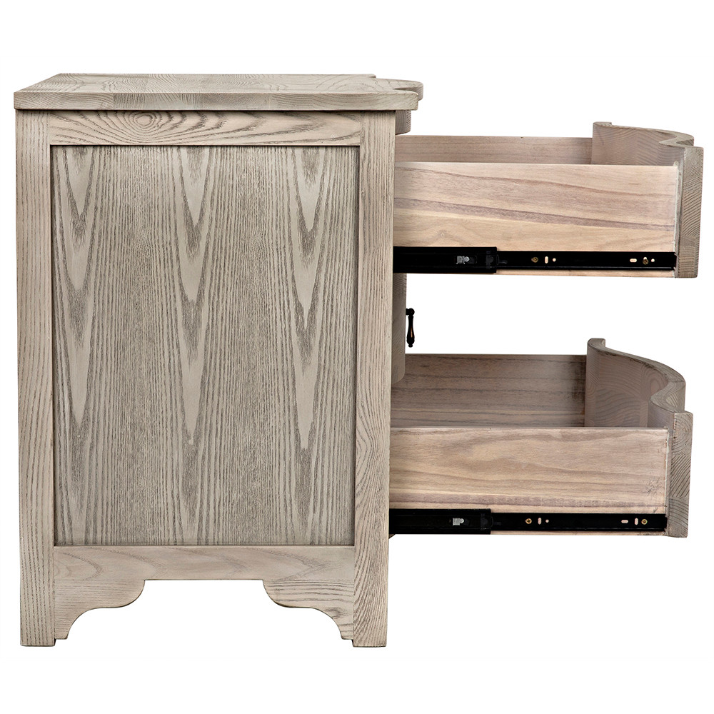 Noir Curved Front Side Table - Thumbnail 3