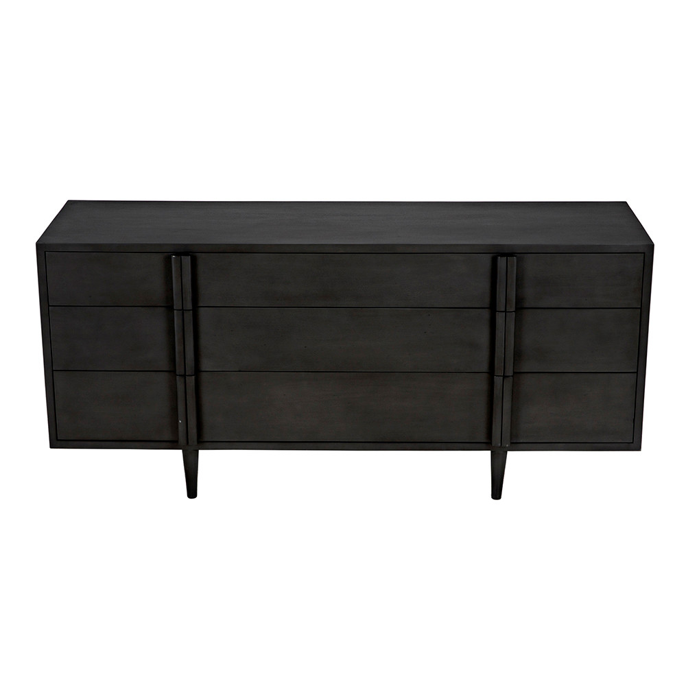 9 drawer black wood dresser Americana Farmhouse 9 Drawer Dresser (Black)