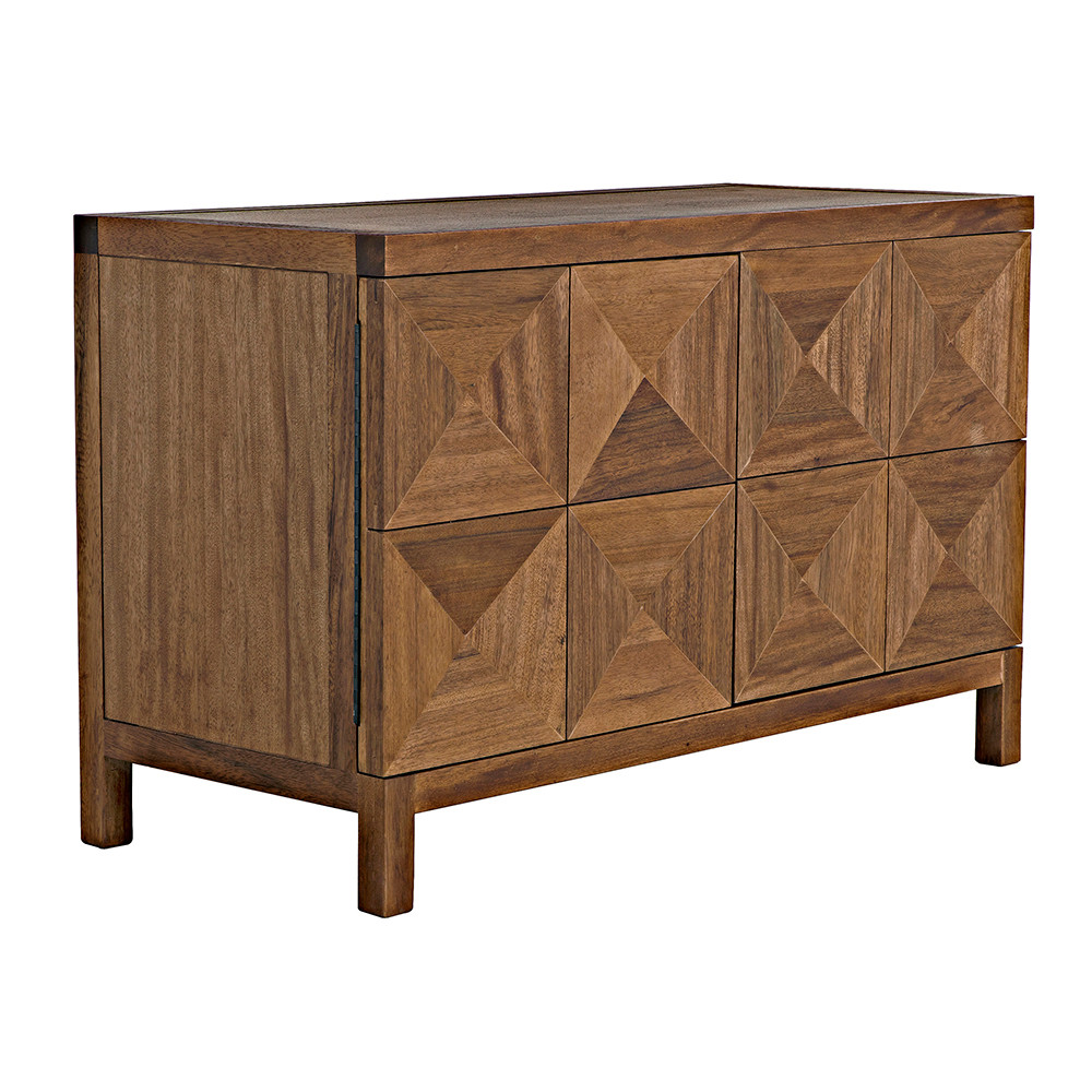 Noir Quadrant 2 Door Sideboard - Dark Walnut
