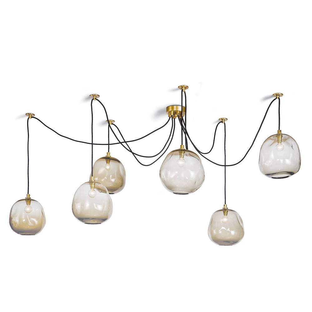 Regina Andrew Molten Spider with Smoke Glass - Small