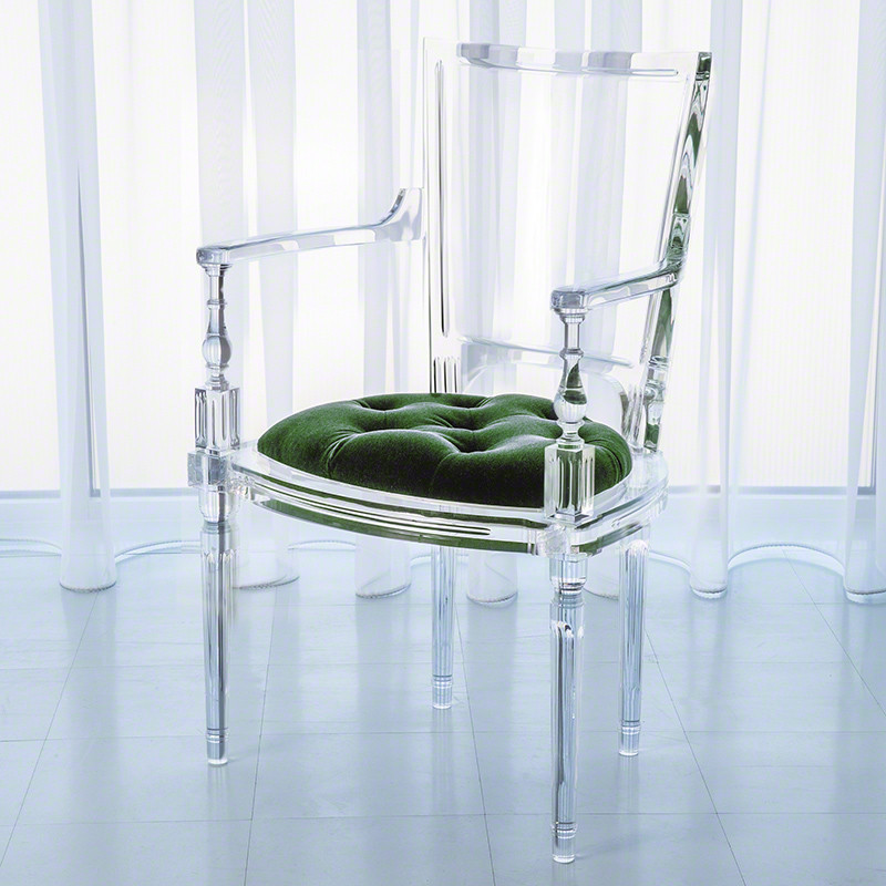 Perspex Chair Arm Tray Global Views Marilyn Acrylic Arm Chair