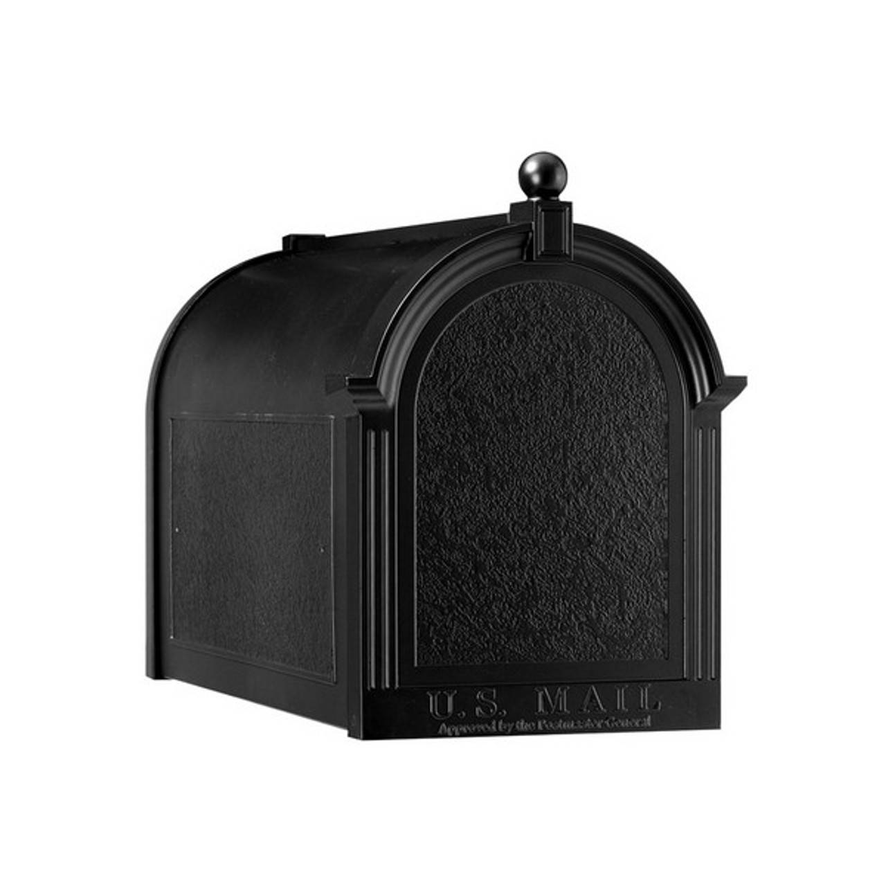 Whitehall Capitol Mailbox with Post, Custom Side Mount Mail Box, Superior Personalized Metal Mailbox, Outside Mailboxes White Gold 並行輸入品 - 3