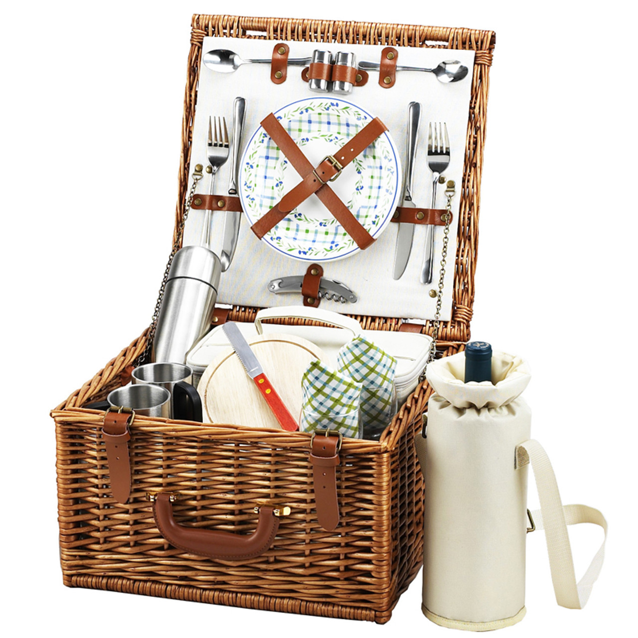 Picnic At Ascot Cheshire Basket for 2 w/coffee service - Gazebo