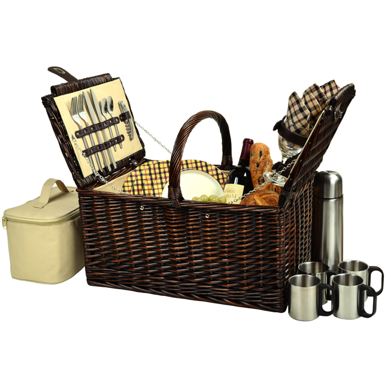 サイズ交換ＯＫ】 Picnic Willow Dorset Picnic Basket Basket for Picnic -Gazebo  Ascot