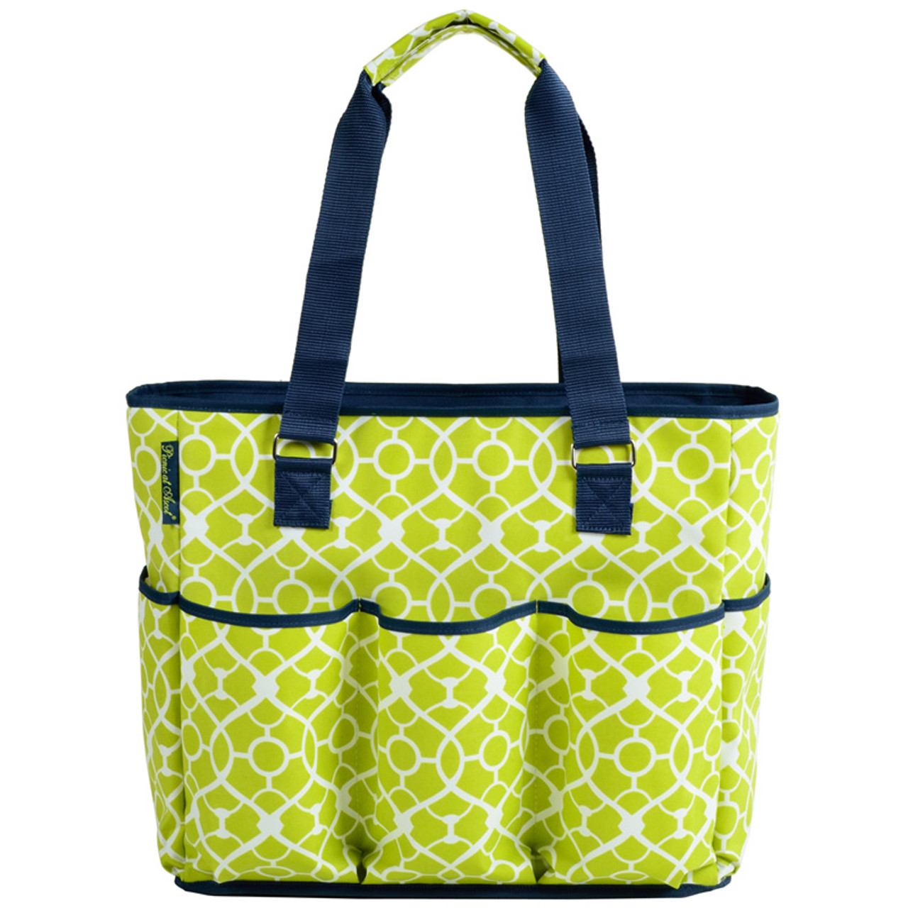 Picnic At Ascot Extra Large Insulated Cooler Tote Trellis Green