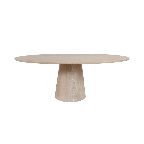 Worlds Away Jefferson Dining Table - Cerused Oak