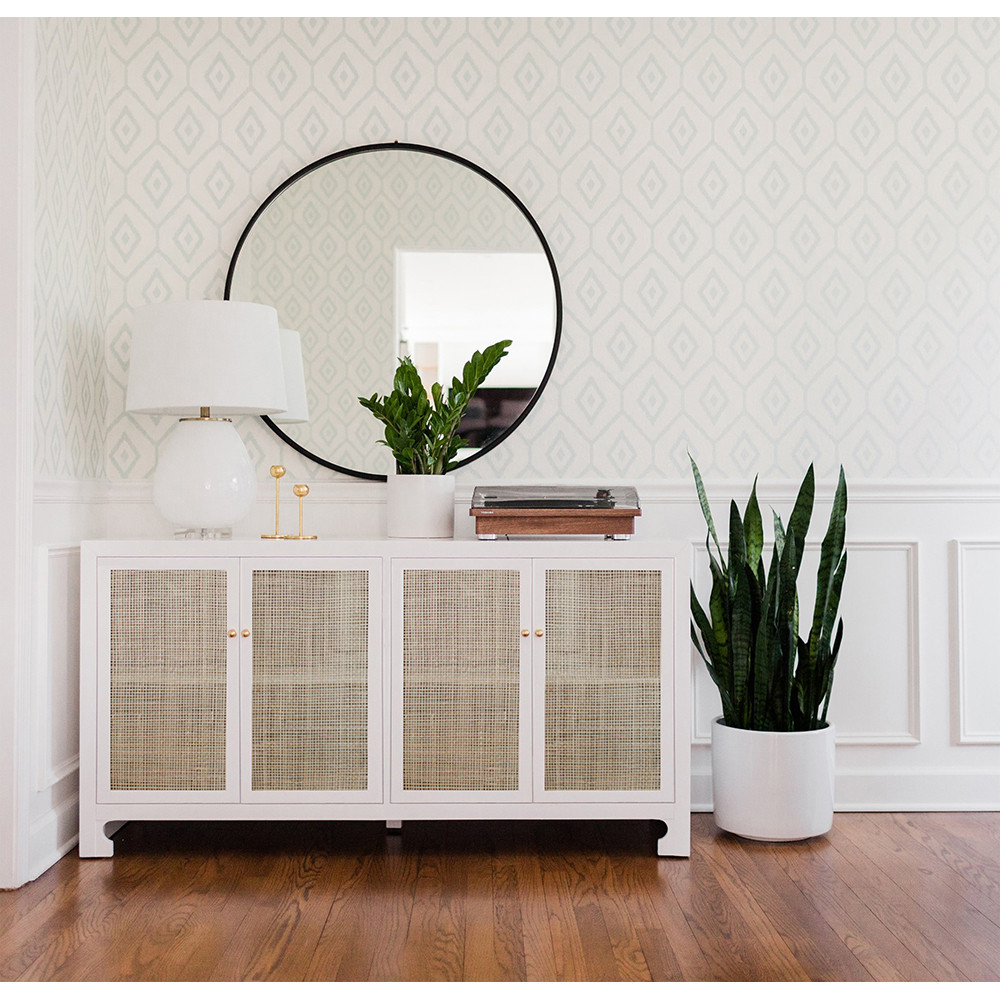 Worlds Away Sofia Cane Cabinet
