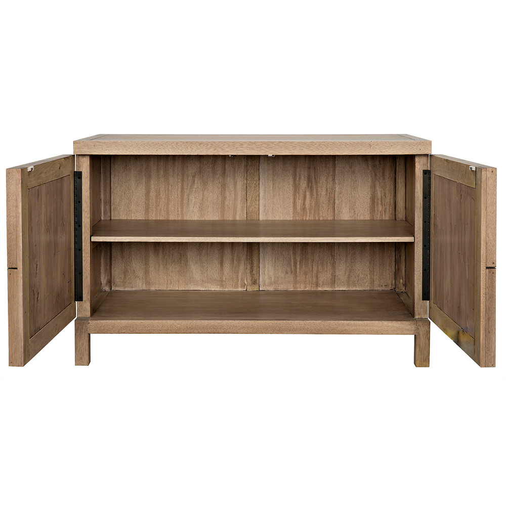 Noir Quadrant 2 Door Sideboard - Washed Walnut