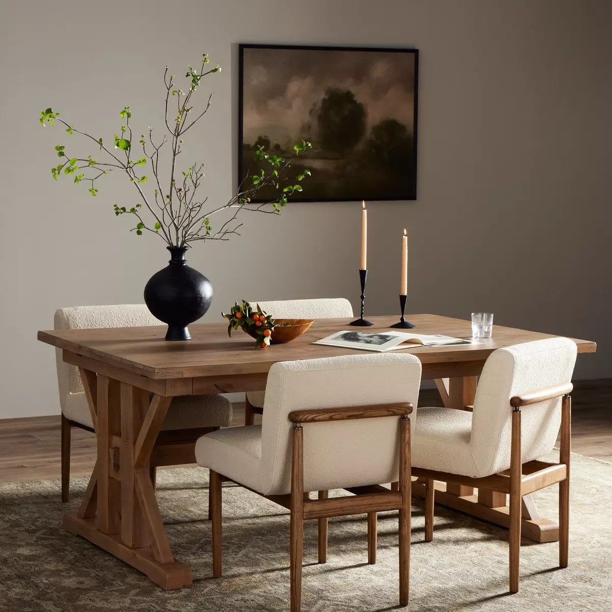 Four Hands Tuscanspring Ext Dining Tbl 72
