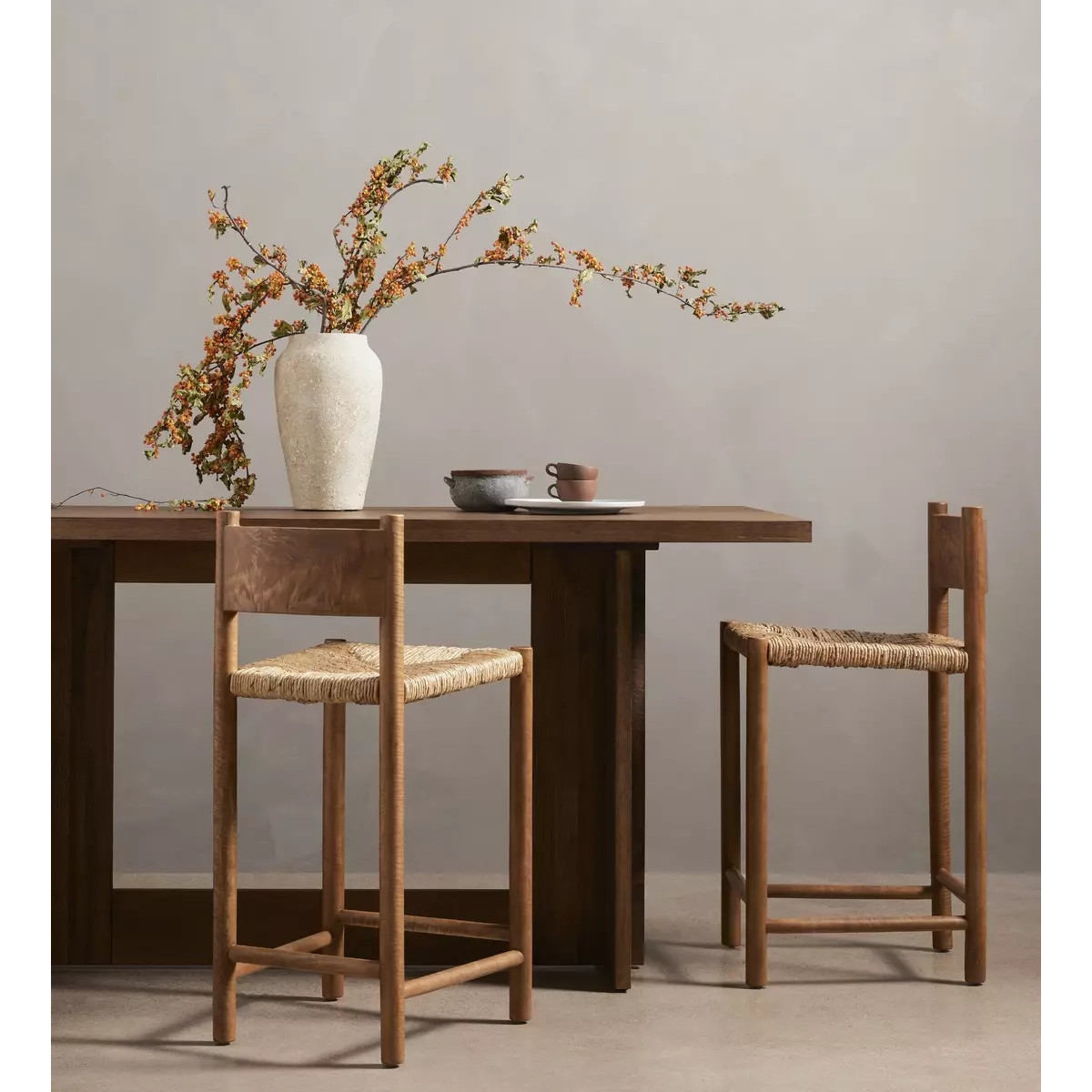 Four Hands Erie Bar Table - Dark Smoked Oak