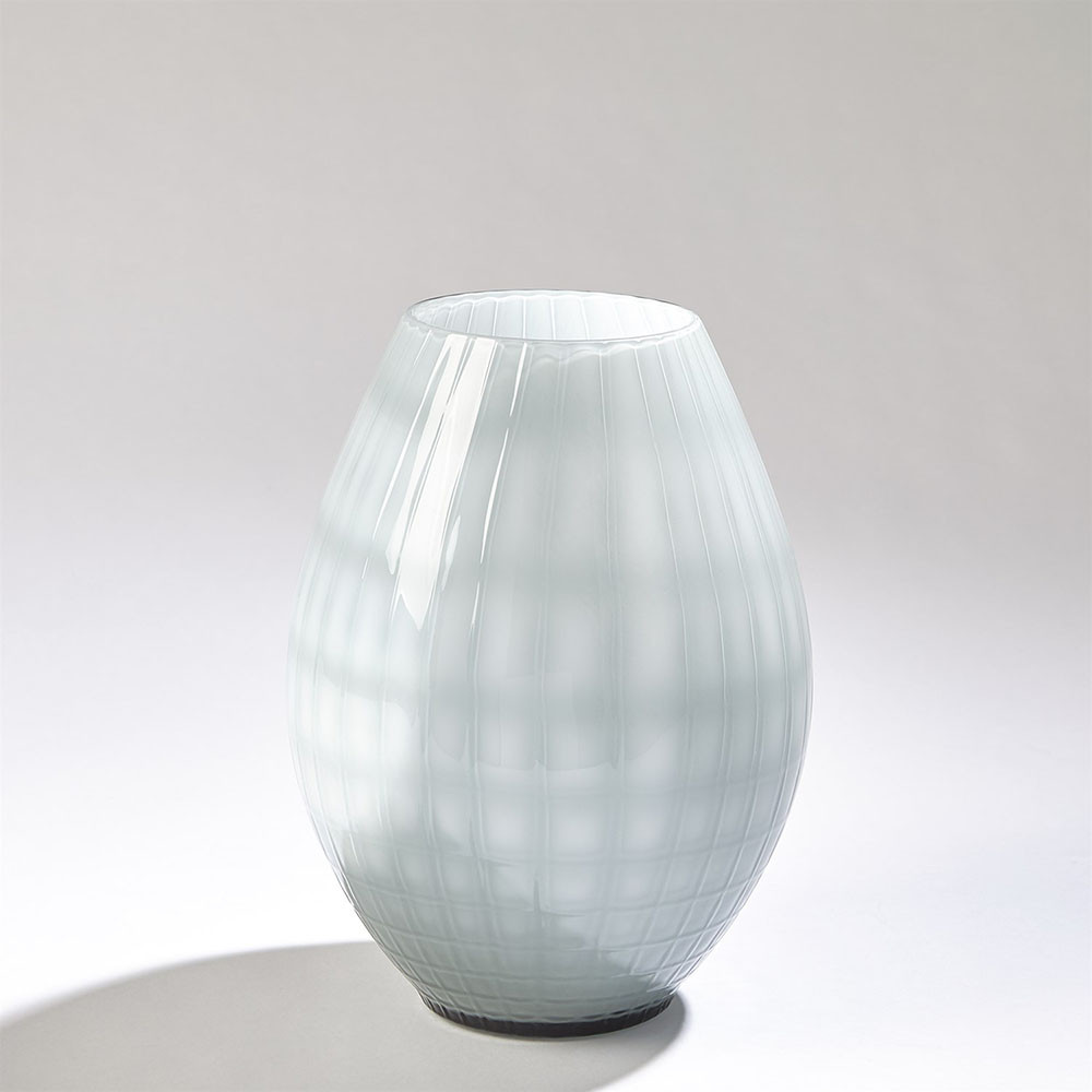 Lemieux et Cie Cased Glass Grid Vase - Thumbnail 4