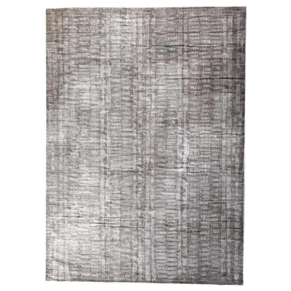 Global Views Frequency Rug - Charcoal/Cream - 6 x 9