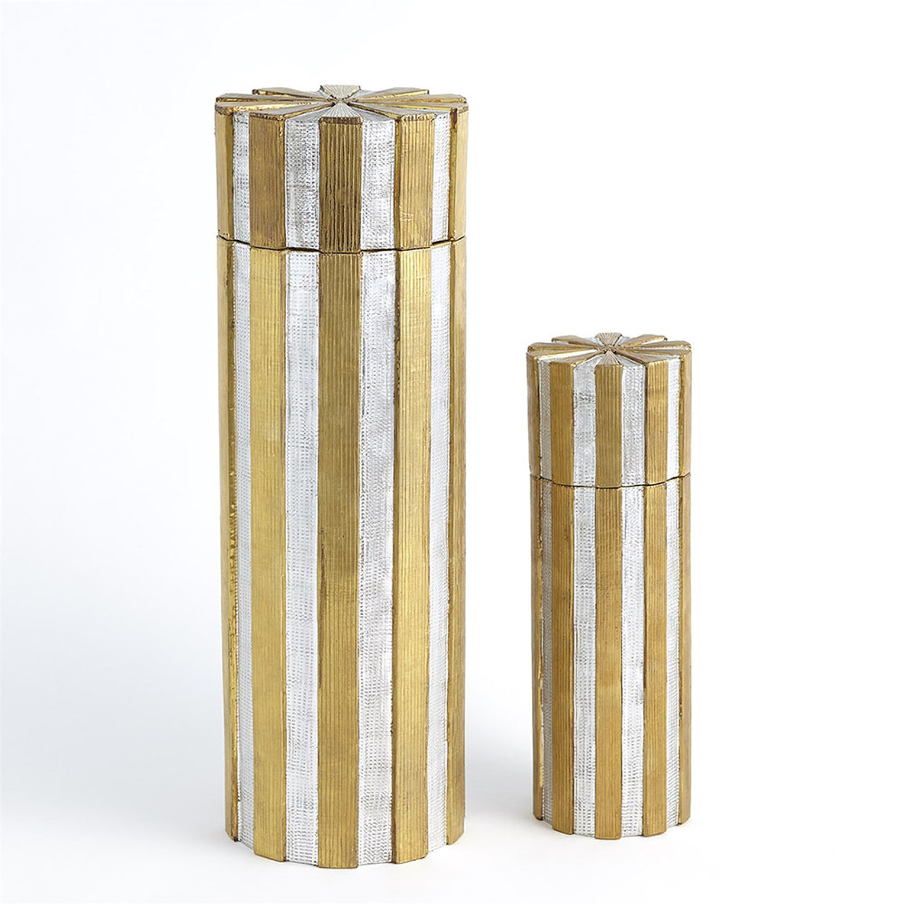 Corrugated Bamboo Box - Brass