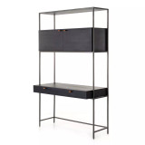 Four Hands Trey Modular Wall Desk - Black Wash Poplar