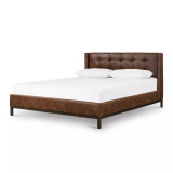 Four Hands Newhall Bed - Queen - Vintage Tobacco - Pintuck