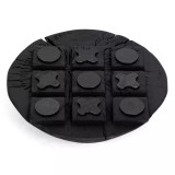 Four Hands Tic Tac Toe - Carbonized Black