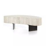 Four Hands Avett Coffee Table - Tall Piece - Bleached Guanacaste