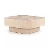 Four Hands Blanco Coffee Table - Bleached Burl