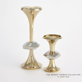 Global Views Gabriel Brass Candle Holder - Lg