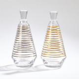 Global Views Platinum Banded Decanter (Closeout)