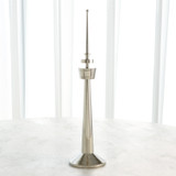 Global Views Radio Tower Sculpture - Nickel - Sm (Closeout)