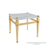 Global Views Roman End Table - Gold