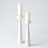 Studio A Round Top Candle Stand - White - Sm