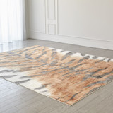 Global Views Tiger Stripe Rug - Orange - 6x9